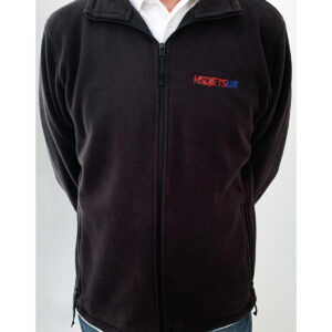 HSDJetsUK Black Fleece with Embroidered Logo Front & Back