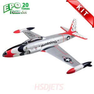 HSDJETS T-33 Foam Turbine Thunderbirds Colour - KIT