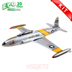 HSDJETS T-33 Foam Turbine Yellow Ribbon Colour - KIT