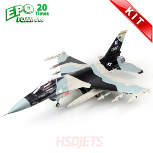 HSDJETS F-16 V2 6kg Turbine Foam Jet, Alaska Snow Camo (Kit)