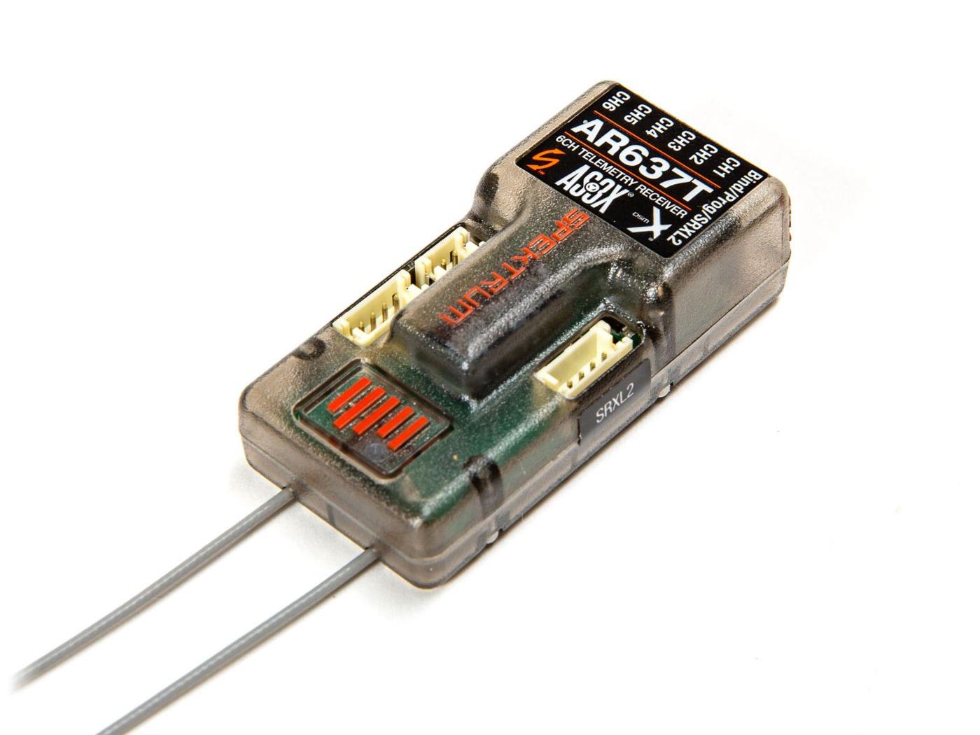 Spektrum AR637T 6-Channel Air AS3X Telemetry Receiver